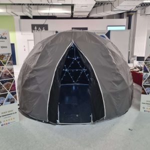 3.6m Geodesic Garden Igloo Dome Bubble Tent With Blackout Cover