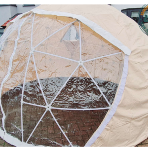 3.6m Replacement Half Transparent PVC Cover for Geodesic Garden Igloo Dome Bubble Tent